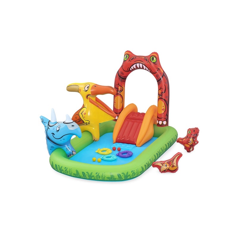 Bestway - Jurassic Splash Kids Inflatable Water Play Center and Pool 242x140x137 cm - 53160 - Image 1